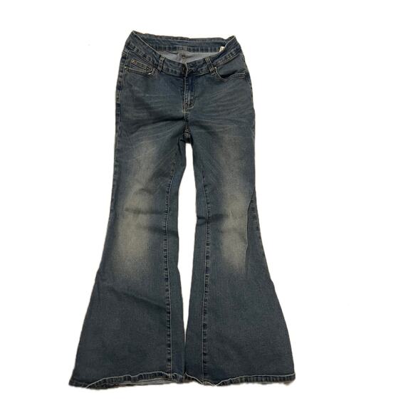 Shein Mid Rise Flare Flared Jeans Womans 8 26x28 - Picture 1 of 5